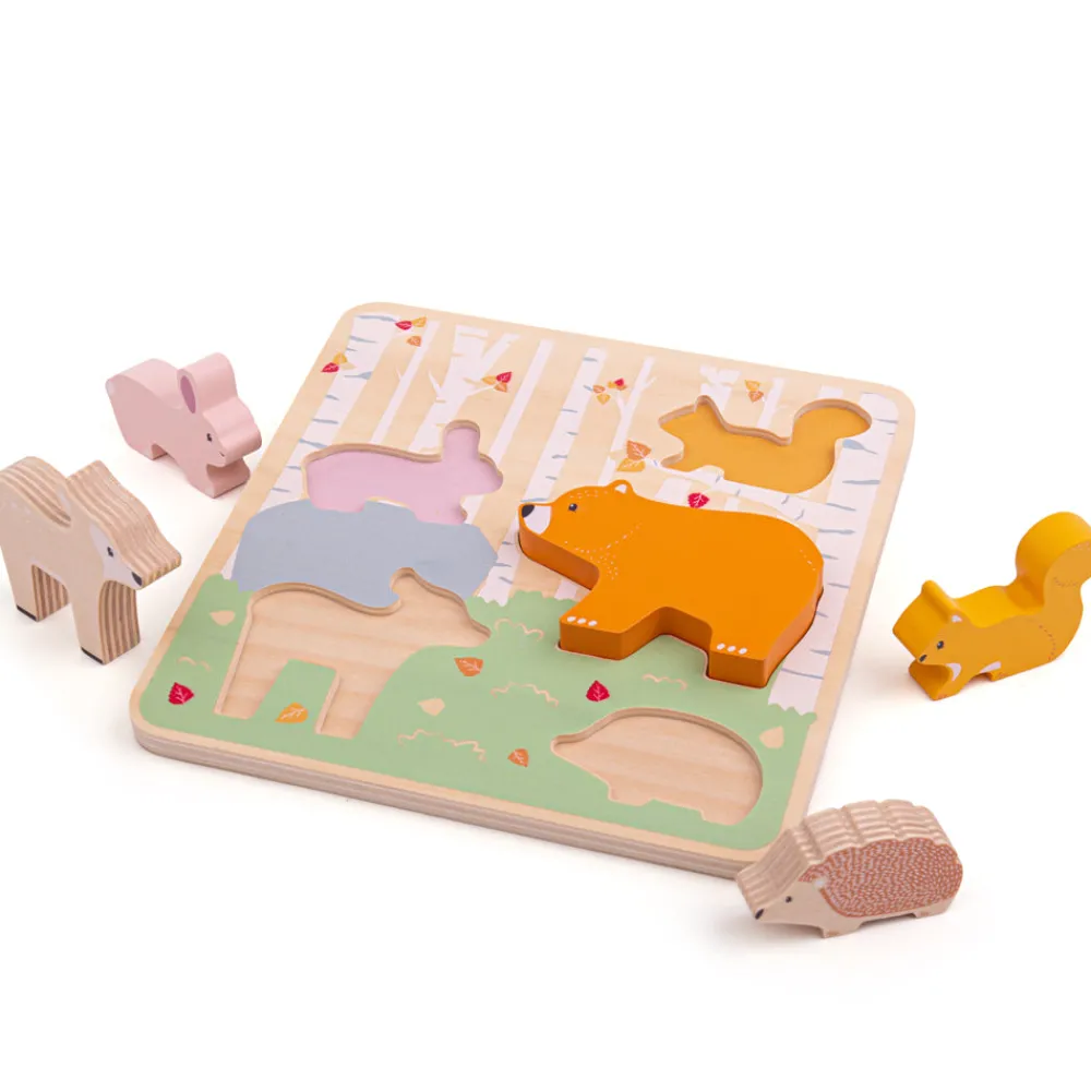 aaa__woodlands_chunky_puz_2.webp Sale AAA 100% Woodlands Chunky Puzzle Wooden Puzzles And Activity Toys | Children's Wooden Puzzles