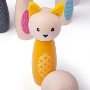 Hot AAA Certified Animal Skittles Wooden Puzzles And Activity Toys | Wooden Animal Toys