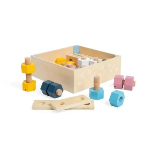 Outlet AAA Certified Crate of Nuts & Bolts Wooden Puzzles And Activity Toys | Toy Tool Sets