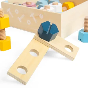 Outlet AAA Certified Crate of Nuts & Bolts Wooden Puzzles And Activity Toys | Toy Tool Sets
