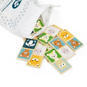 Online AAA Certified Woodland Animal Dominoes Traditional Wooden Games