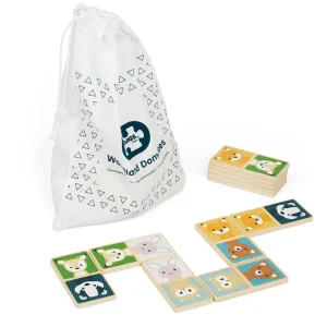 Online AAA Certified Woodland Animal Dominoes Traditional Wooden Games