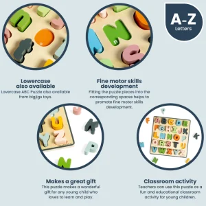 Hot AAA Uppercase ABC Puzzle Wooden Puzzles And Activity Toys | Children's Wooden Puzzles