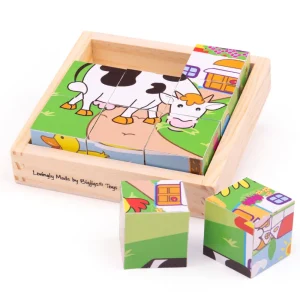 Hot Animal Cube Puzzle Wooden Puzzles And Activity Toys | Children's Wooden Puzzles