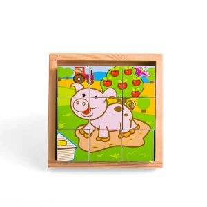 Hot Animal Cube Puzzle Wooden Puzzles And Activity Toys | Children's Wooden Puzzles