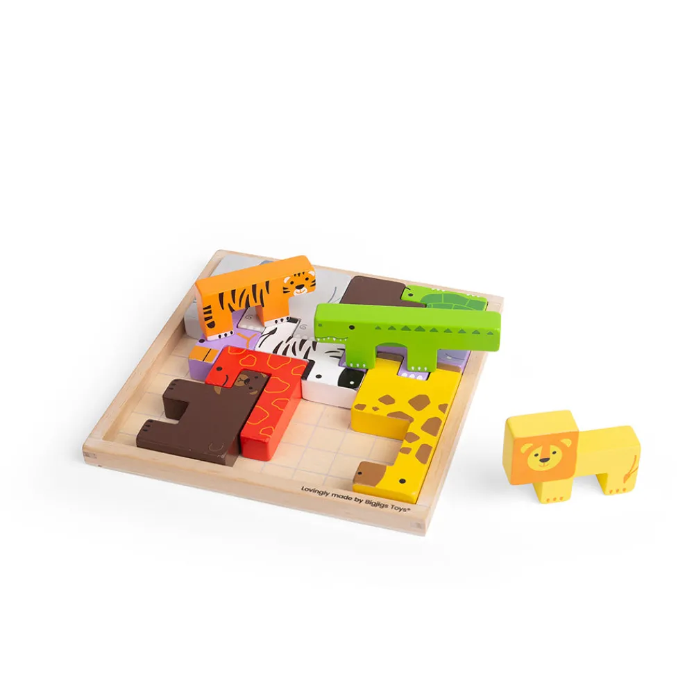 animal_lockablock_3.webp Outlet Animal Lock-A-Block Wooden Puzzles And Activity Toys | Traditional Wooden Toys