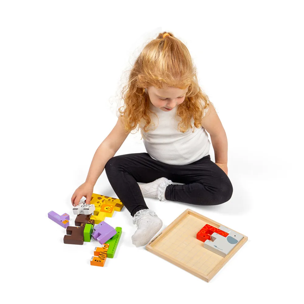 animal_lockablock_4.webp Outlet Animal Lock-A-Block Wooden Puzzles And Activity Toys | Traditional Wooden Toys
