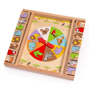 Clearance Animal Shut the Box Traditional Wooden Games