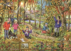 Fashion Autumn Leaves – BIG 250 Piece Jigsaw Puzzle Children's Wooden Puzzles