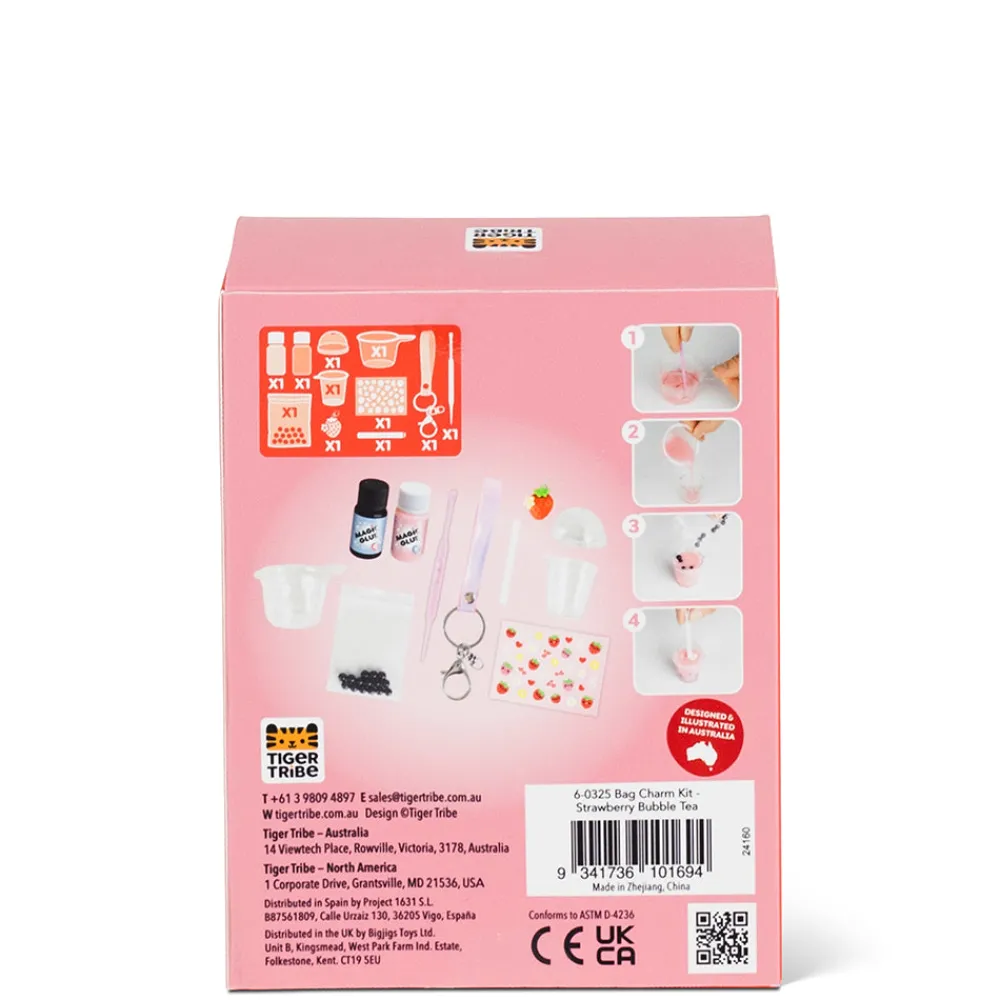 bag_charm_kit__strawberry_5.webp Fashion Bag Charm Kit – Strawberry Bubble Tea Kids Arts And Crafts Sets For Kids