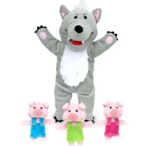 Online Big Bad Wolf & the Three Little Pigs Puppet Puppet World