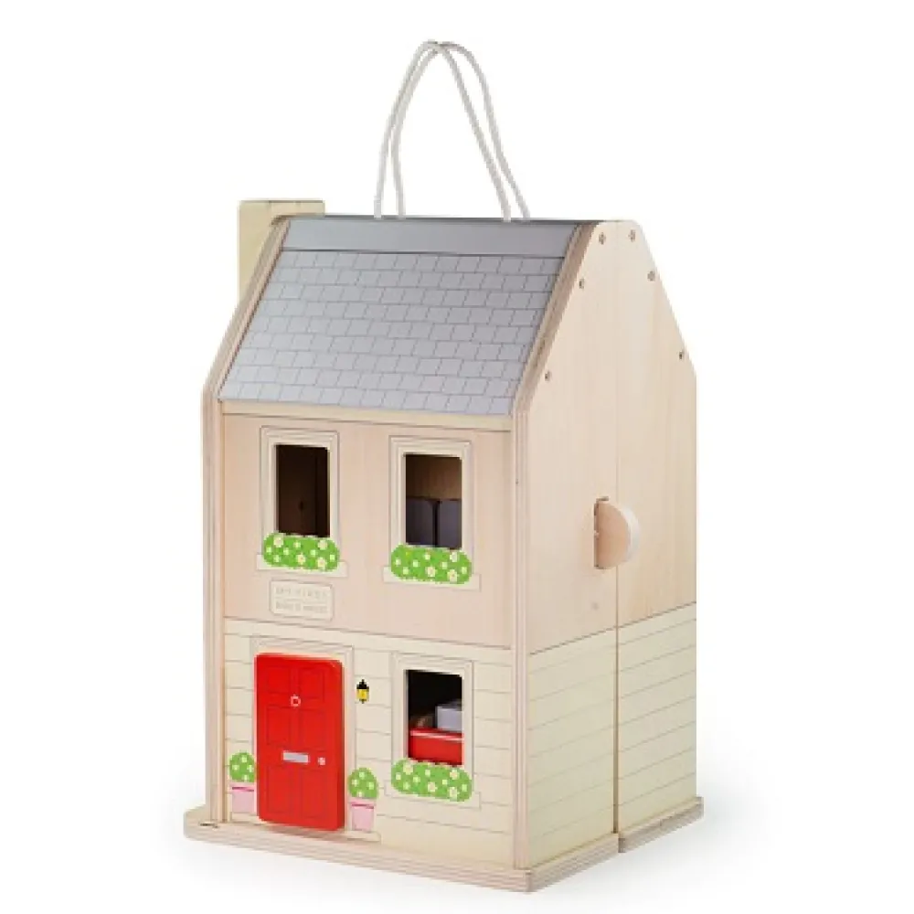 bigjigs_folding_dolls_hou_0.webp Discount Bigjigs Folding Dolls House Set Wooden Doll’s Houses | Activity Toys & Games