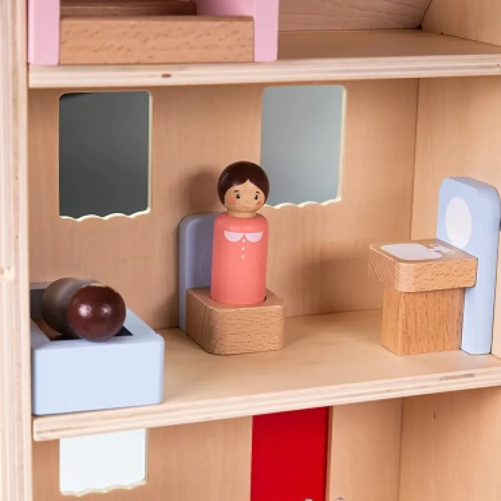 bigjigs_folding_dolls_hou_4.webp Discount Bigjigs Folding Dolls House Set Wooden Doll’s Houses | Activity Toys & Games