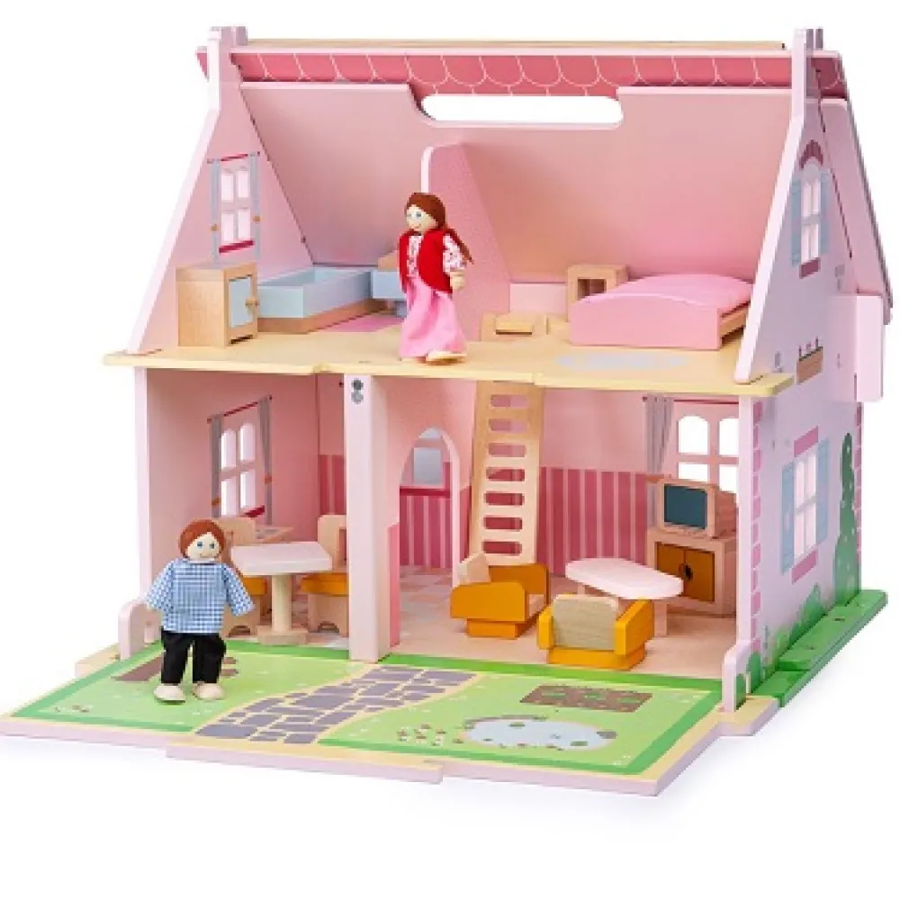 bigjigs_heritage_playset__0.webp Hot Bigjigs Heritage Playset Blossom Cottage Wooden Doll’s Houses | Toys For 4 Year Olds