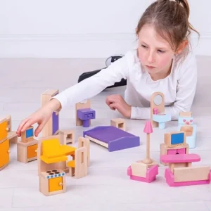 Best Bigjigs Heritage Playset Doll Furniture Set Wooden Doll’s Houses
