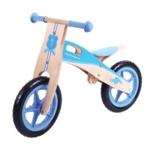 New Bigjigs My First Bike – Blue Balance Bike Traditional Wooden Toys | Bikes And Trikes