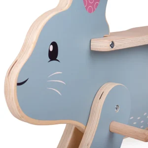 Fashion Bigjigs Rocking Rabbit – 100% responsibly sourced wood Kids Wooden Puzzles And Activity Toys | Traditional Wooden Toys