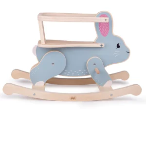 Fashion Bigjigs Rocking Rabbit – 100% responsibly sourced wood Kids Wooden Puzzles And Activity Toys | Traditional Wooden Toys