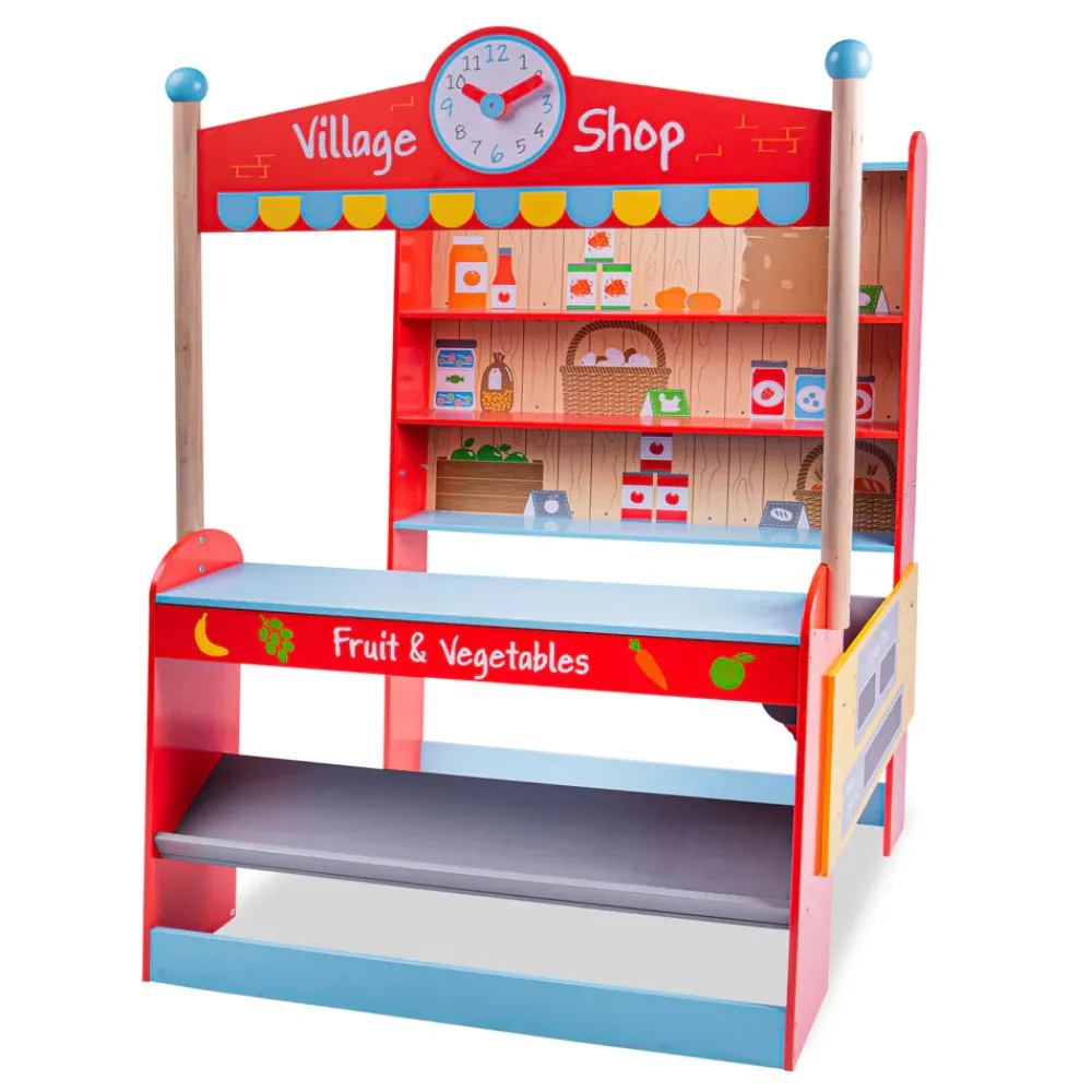 bigjigs_village_shop_0.webp New Bigjigs Village Shop Play Shop Cook And Share | Shopping Role Play