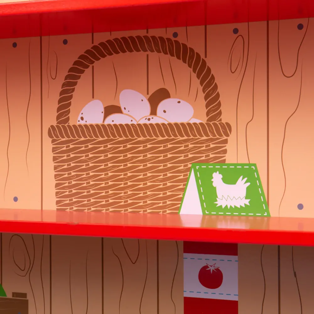 bigjigs_village_shop_2.webp New Bigjigs Village Shop Play Shop Cook And Share | Shopping Role Play