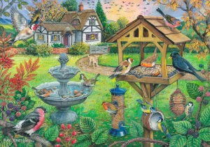 New Bird Table – BIG 500 Piece Jigsaw Puzzle Children's Wooden Puzzles