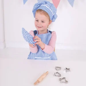 Discount Blue Chef’s Set Wooden Toy Food Sets