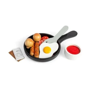 Outlet Breakfast Fry Up Wooden Toy Food Sets | Shopping Role Play
