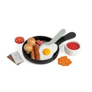 Outlet Breakfast Fry Up Wooden Toy Food Sets | Shopping Role Play