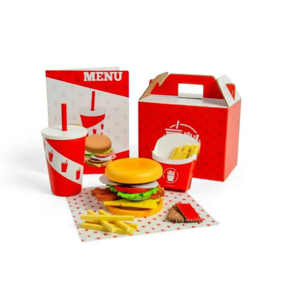 burger_and_fries_set_0.webp Hot Burger and Fries Set Wooden Toy Food Sets | Shopping Role Play