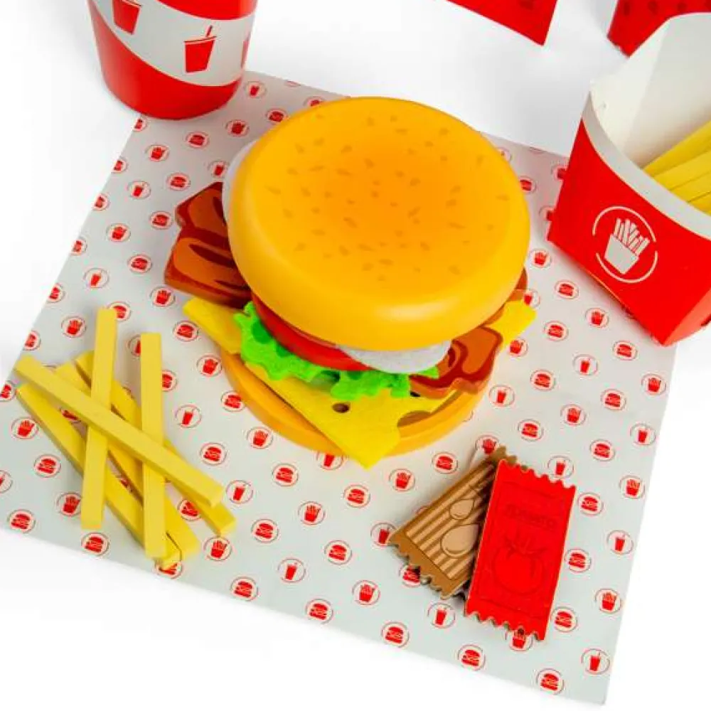 burger_and_fries_set_1.webp Hot Burger and Fries Set Wooden Toy Food Sets | Shopping Role Play