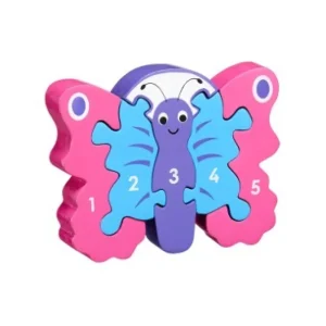 Discount Butterfly 1-5 Jigsaw Puzzle Kids Wooden Puzzles And Activity Toys | Kids Learning Numbers And Letter