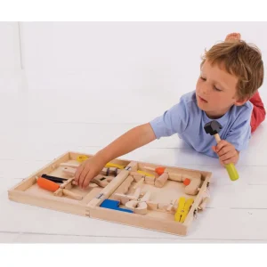 Discount Carpenter’s Tool Box Wooden Puzzles And Activity Toys | Toy Tool Sets
