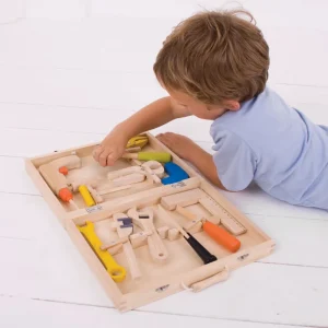 Discount Carpenter’s Tool Box Wooden Puzzles And Activity Toys | Toy Tool Sets