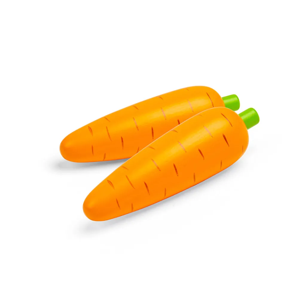 carrot_pack_of__0.webp Fashion Carrot (Pack of 2) Play Shop Cook And Share | Wooden Toy Food Sets