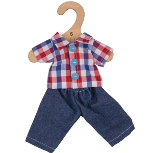 Discount Checked Shirt and Jeans (for Size Small Doll) Soft Rag Dolls | Soft Toys