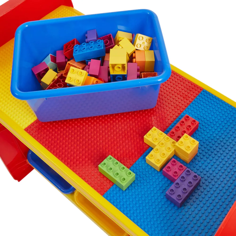 childrens_bin_storage_org_3.webp Outlet Children’s 6-Bin Storage Organiser Unit with Construction Tabletop Kids Kid’s Furniture