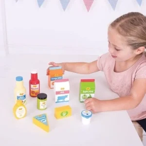 New Chilled Groceries Play Shop Cook And Share | Wooden Toy Food Sets
