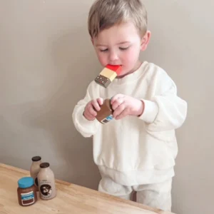 Online Chocolate Milkshake (Pack of 2) Play Shop Cook And Share | Wooden Toy Food Sets
