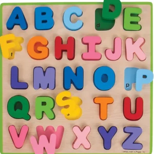 Outlet Chunky Alphabet Puzzle Wooden Puzzles And Activity Toys | Children's Wooden Puzzles