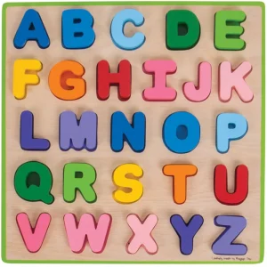 Outlet Chunky Alphabet Puzzle Wooden Puzzles And Activity Toys | Children's Wooden Puzzles