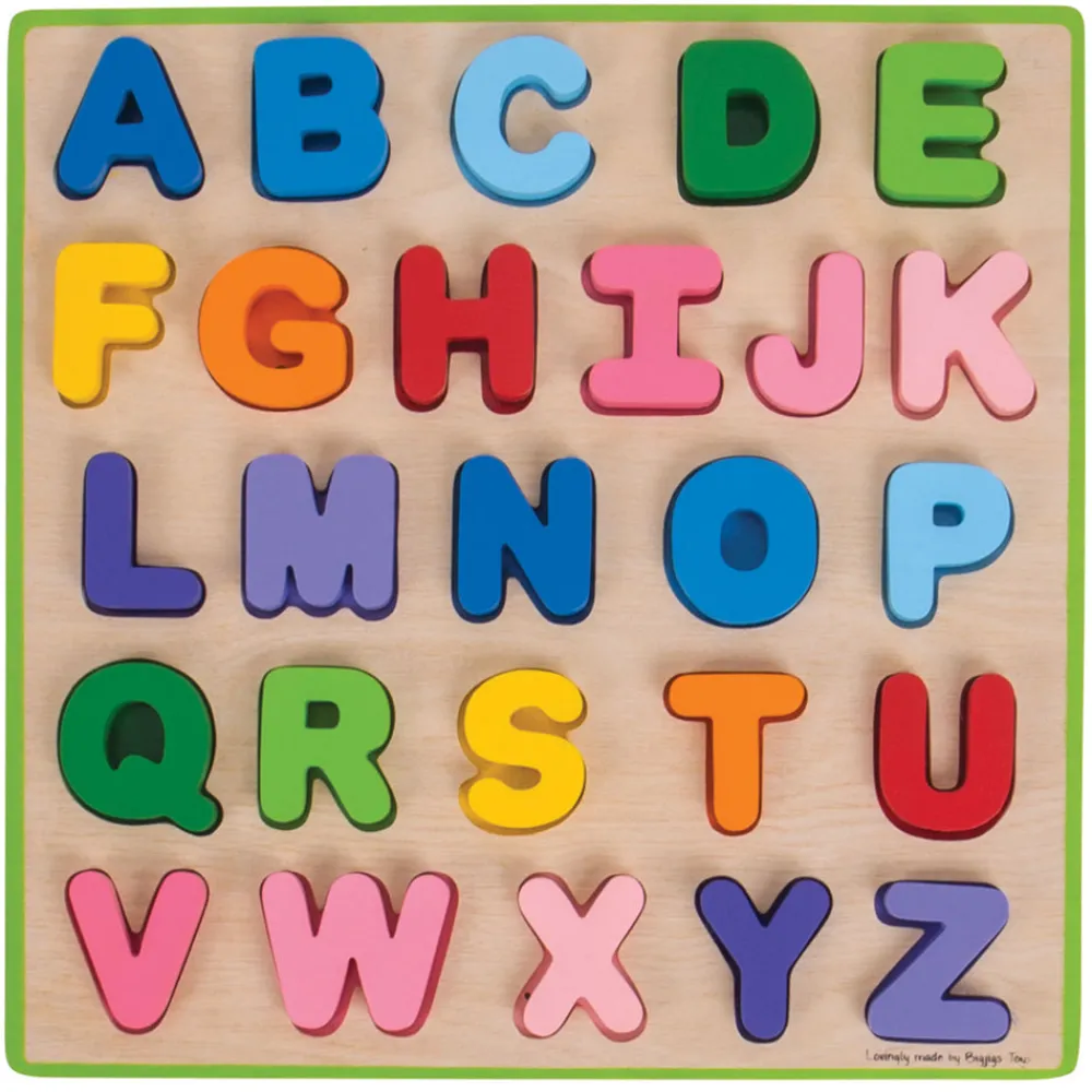 chunky_alphabet_puzzle_1.webp Outlet Chunky Alphabet Puzzle Wooden Puzzles And Activity Toys | Children's Wooden Puzzles
