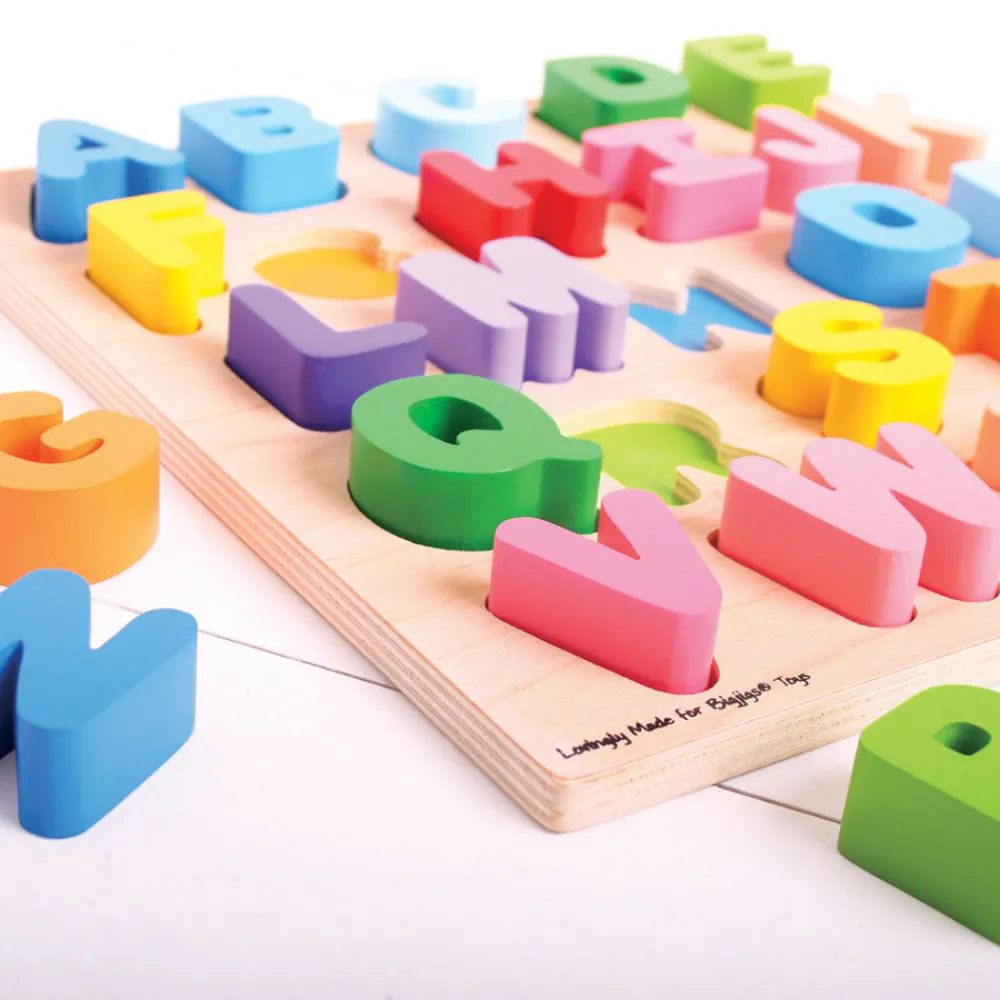 chunky_alphabet_puzzle_6.webp Outlet Chunky Alphabet Puzzle Wooden Puzzles And Activity Toys | Children's Wooden Puzzles