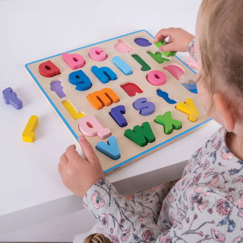 chunky_alphabet_puzzle_lo_1.webp Best Chunky Alphabet Puzzle (Lowercase) Kids Wooden Puzzles And Activity Toys | Kids Learning Numbers And Letter
