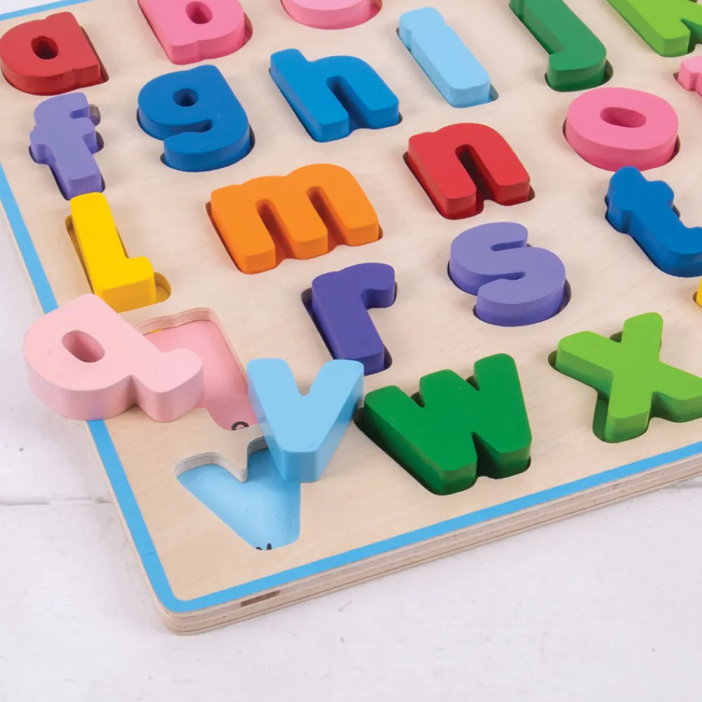 chunky_alphabet_puzzle_lo_3.webp Best Chunky Alphabet Puzzle (Lowercase) Kids Wooden Puzzles And Activity Toys | Kids Learning Numbers And Letter