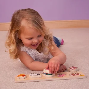 Clearance Chunky Lift and Match Farm Puzzle Wooden Puzzles And Activity Toys | Children's Wooden Puzzles