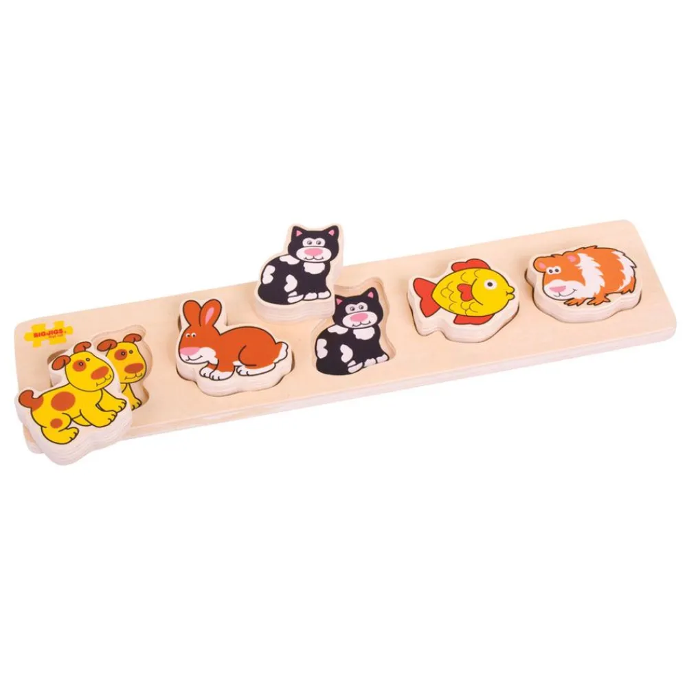 chunky_lift_and_match_pet_0.webp New Chunky Lift and Match Pets Puzzle Wooden Puzzles And Activity Toys | Children's Wooden Puzzles