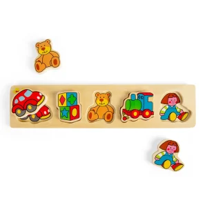 Clearance Chunky Lift and Match Toys Puzzle Wooden Puzzles And Activity Toys | Children's Wooden Puzzles