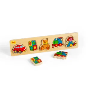 Clearance Chunky Lift and Match Toys Puzzle Wooden Puzzles And Activity Toys | Children's Wooden Puzzles