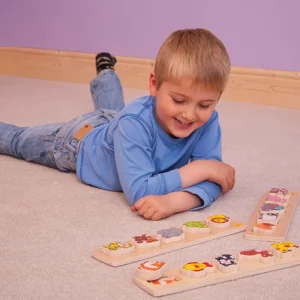 Clearance Chunky Lift and Match Toys Puzzle Wooden Puzzles And Activity Toys | Children's Wooden Puzzles