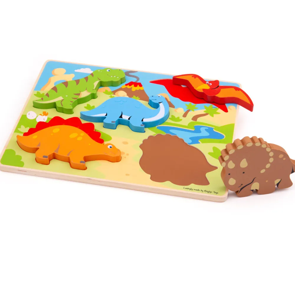 chunky_lift_out_dinosaurs_0.webp New Chunky Lift Out Dinosaurs Puzzle Wooden Puzzles And Activity Toys | Children's Wooden Puzzles